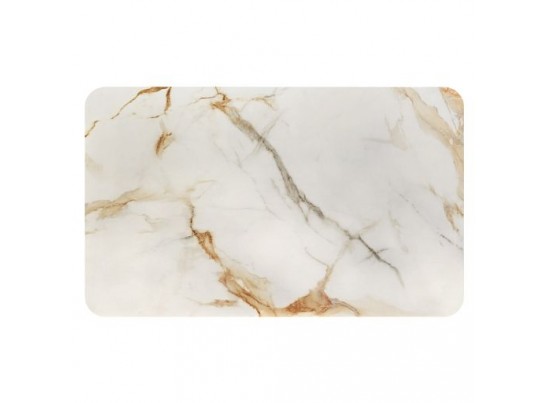 Стол Festa 140x85x77см, керамогранит Calacatte gold (глянец), золото