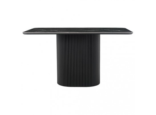 Стол Festa 140x85x77см, керамогранит Wacom (глянец), черный