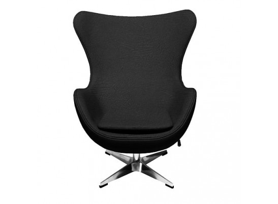 Кресло EGG STYLE CHAIR черный, экокожа