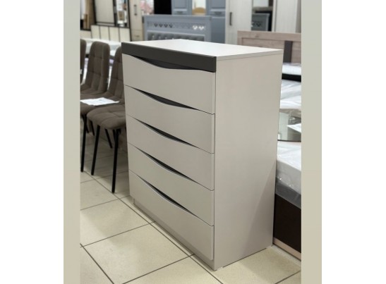 Комод 5 ящиков Тиана Дуб Бонифаций/Вольфрам