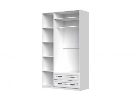 Кантри Шкаф распашной ШР-3 - белая, с 1 зеркалом в Кургане