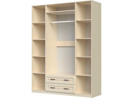 Кантри - Шкаф распашной ШР-4 - 2 зеркала Слоновая кость в Кургане