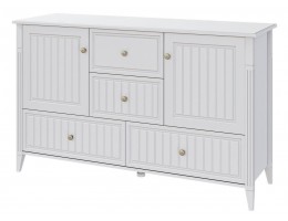 Мэгги (Белый) - Комод 2 двери, 4 ящика