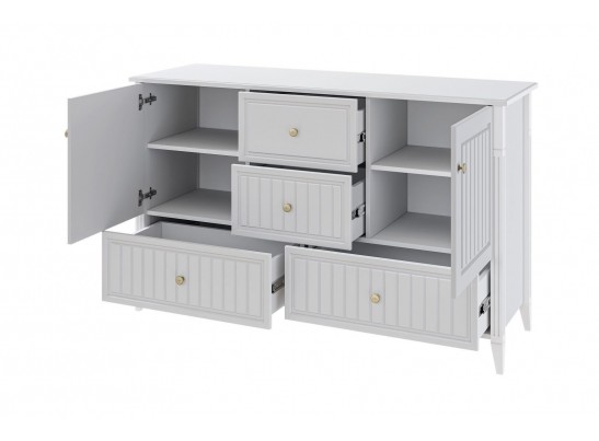 Мэгги (Белый) - Комод 2 двери, 4 ящика в Кургане