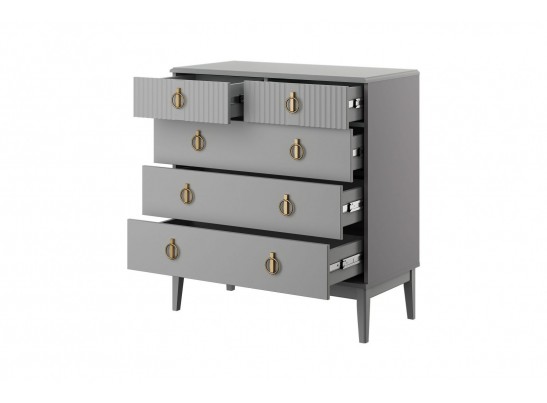 Фарго (антрацит) Комод 5 ящ. 890мм в Кургане