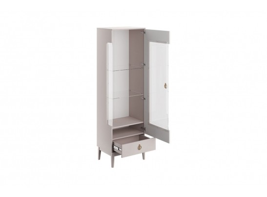 Фарго (льняной) - Шкаф-витрина, ШР-1 (правый) в Кургане