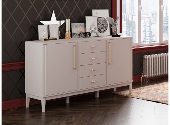 Джали (Льняной)- Комод 4 ящика в Кургане