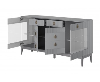 Фарго (антрацит) Тумба-бар 4дв.-2ящ