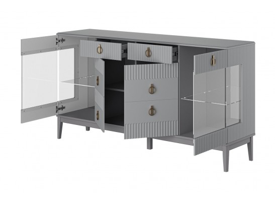 Фарго (антрацит) Тумба-бар 4дв.-2ящ