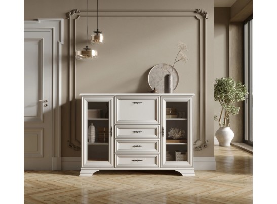 Тумба-витрина S320-KOM2W3S1B KENTAKI