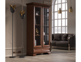 Шкаф-витрина KENTAKI каштан