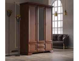 Шкаф с зеркалом KENTAKI каштан