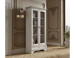 Шкаф-витрина KENTAKI белый