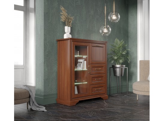 Тумба с подсветкой Стилиус орех донской KOM1W1B3S в Кургане