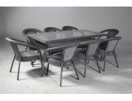 Комплект плетеной мебели Деко 8+