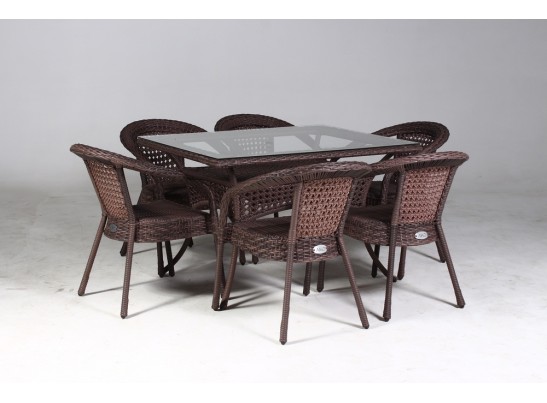 Комплект плетеной мебели Деко 6+ в Кургане