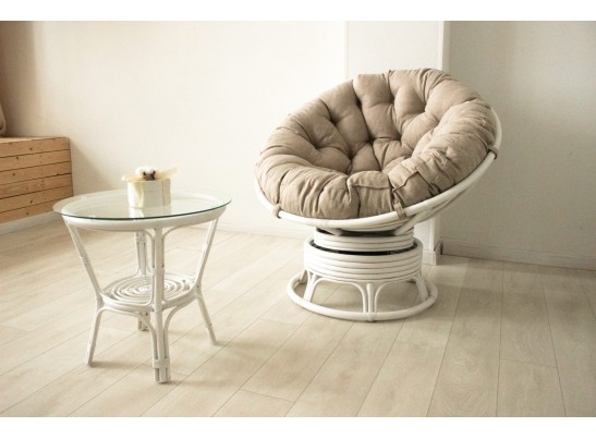 Кресло Папасан вращающееся с матрасом 23/01В