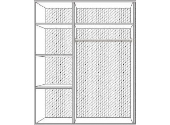Джоконда Шкаф 3-х дверный с зеркалом в Кургане
