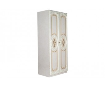 Шкаф 2-х дверный с зеркалами "Роза" (беж.)