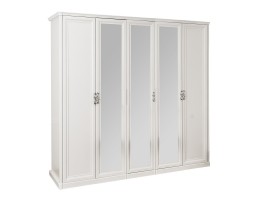 Шкаф 5-створчатый Мишель, белый