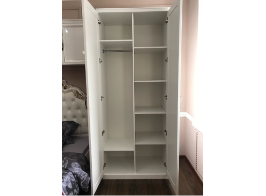 Шкаф детский НАТАЛИ 2-ств, белый глянец