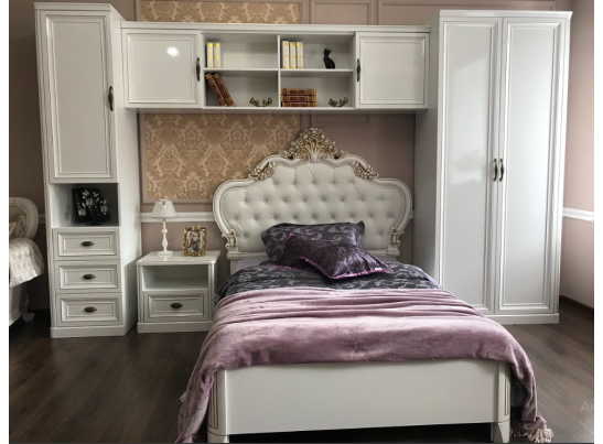 Шкаф детский НАТАЛИ 2-ств, белый глянец