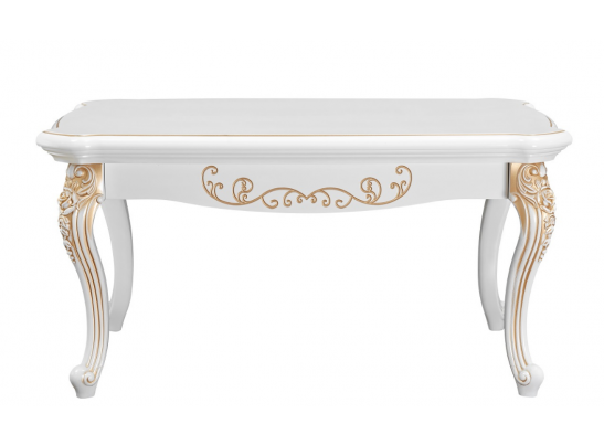 Стол журнальный прямоугольный НАТАЛИ, белый глянец