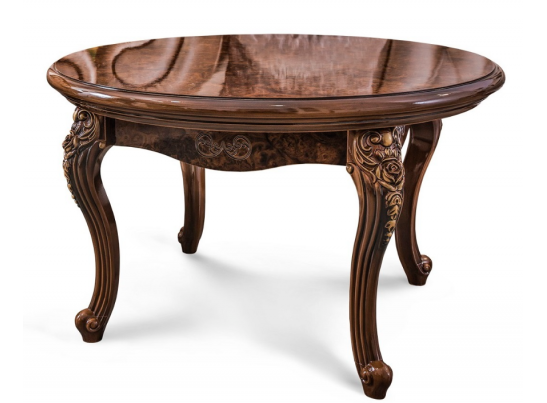 Стол журнальный круглый "Джоконда" корень дуба