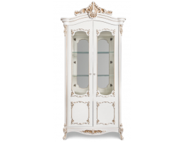 Витрина ФЛОРЕНЦИЯ 2ств. белый глянец