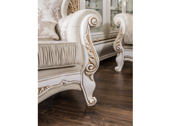 КРЕСЛО АЛСУ БЕЛЫЙ ГЛЯНЕЦ