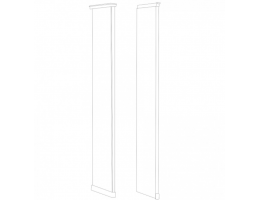 Мишель стоевая к шкафу левая, белый матовый