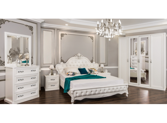 Мишель стеллаж для шкафа правый, белый матовый