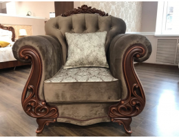 Кресло Афина, декор караваджо