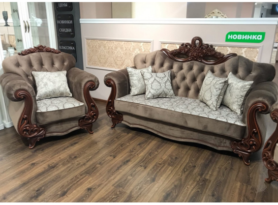 Кресло Афина, декор караваджо в Кургане