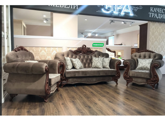 Комплект мягкой мебели АФИНА, караваджо в Кургане