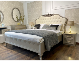 Кровать МОККО 1,6 серый камень