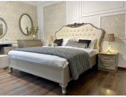 Кровать МОККО 1,8 серый камень