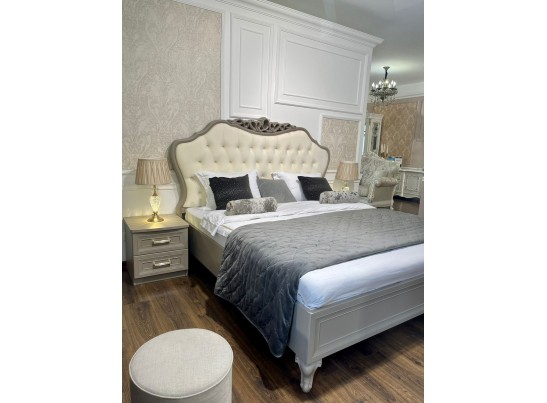 Кровать МОККО 1,8 серый камень