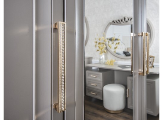 Спальня МОККО 5-ств 1,8 серый камень