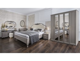 Спальня МОККО 5-ств 1,8 серый камень