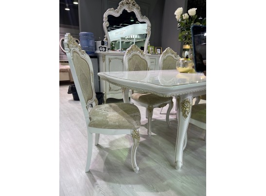 Стол Натали, белый глянец