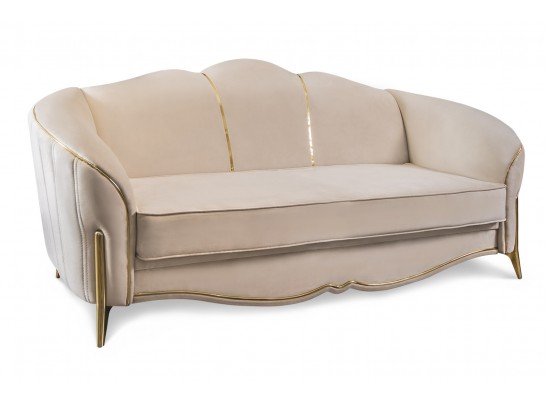 Диван Лара 3х местный, бежевый золото в Кургане