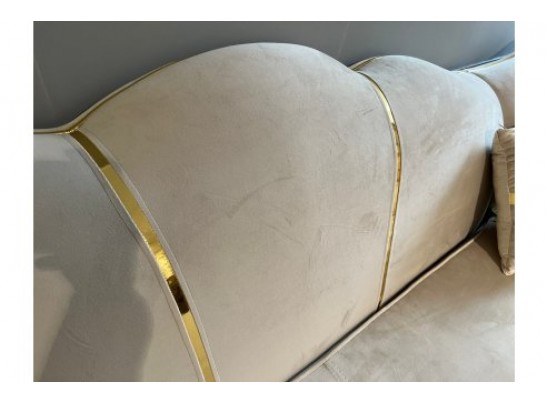 Диван Лара угловой 3-У-1, бежевый золото в Кургане