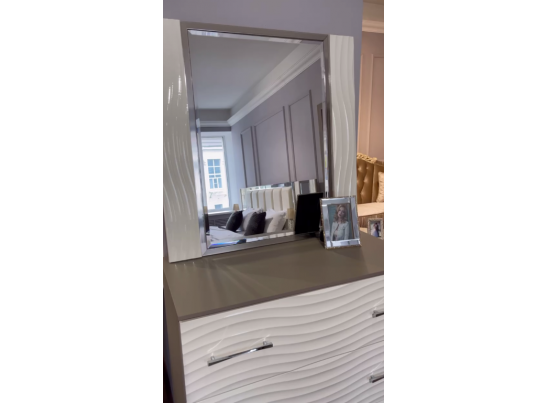 Спальня "Gravita" 4-х ств. шкаф с зеркалами, Белый глянец в Кургане