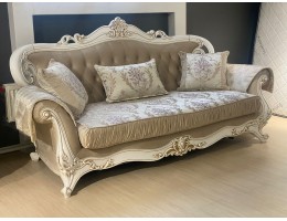 Диван Мона Лиза 3х местный, белый глянец