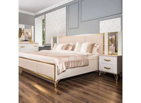 Кровать LARA 160X200см, белый глянец в Кургане