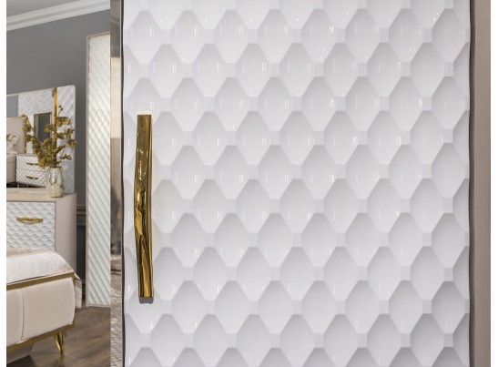 Шкаф LARA 4-дверный, белый глянец в Кургане