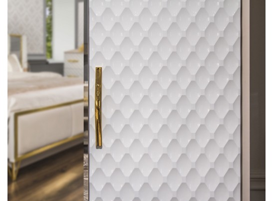 Шкаф LARA 5-дверный, белый глянец в Кургане