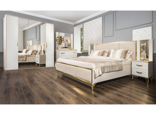 Шкаф LARA 5-дверный, белый глянец в Кургане