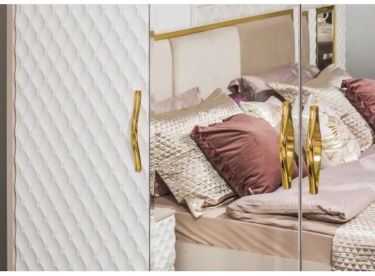 Шкаф LARA 5-дверный, белый глянец в Кургане